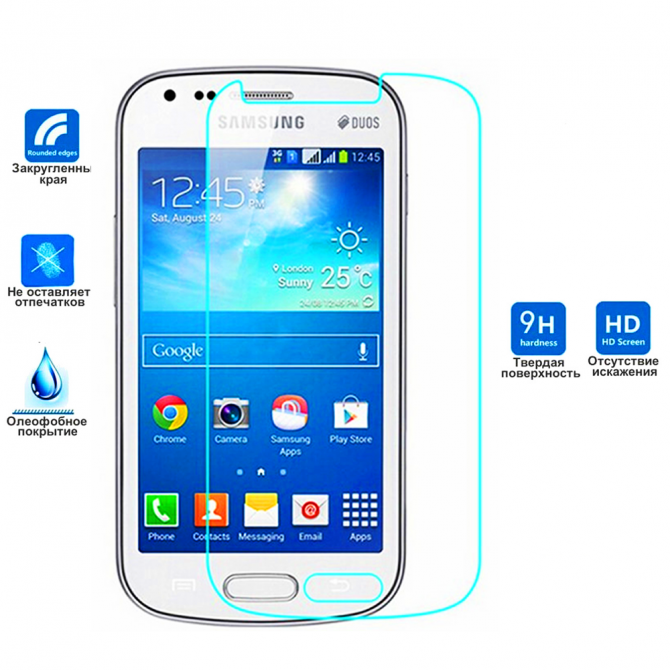 Захисне скло для SAMSUNG S7390 Galaxy Trend (0.3 мм, 2.5D)-1