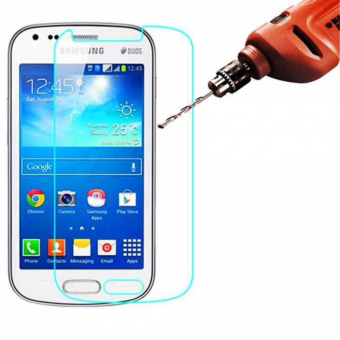 Защитное стекло для SAMSUNG S7562 Galaxy S duos (0.3 мм, 2.5D)-2