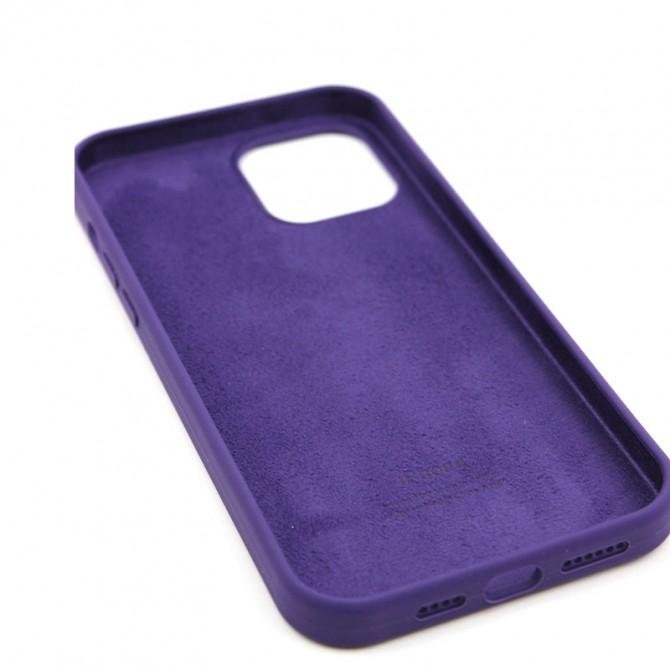 Оригінальний силіконовий чохол для iPhone 12 Pro Max Фіолетовий FULL-2