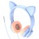 Наушники Hoco W36 Cat ear Dream Blue