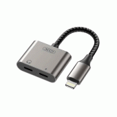 Перехідник XO NB-R258B Lightning to Lightning & 3.5mm Mate Black