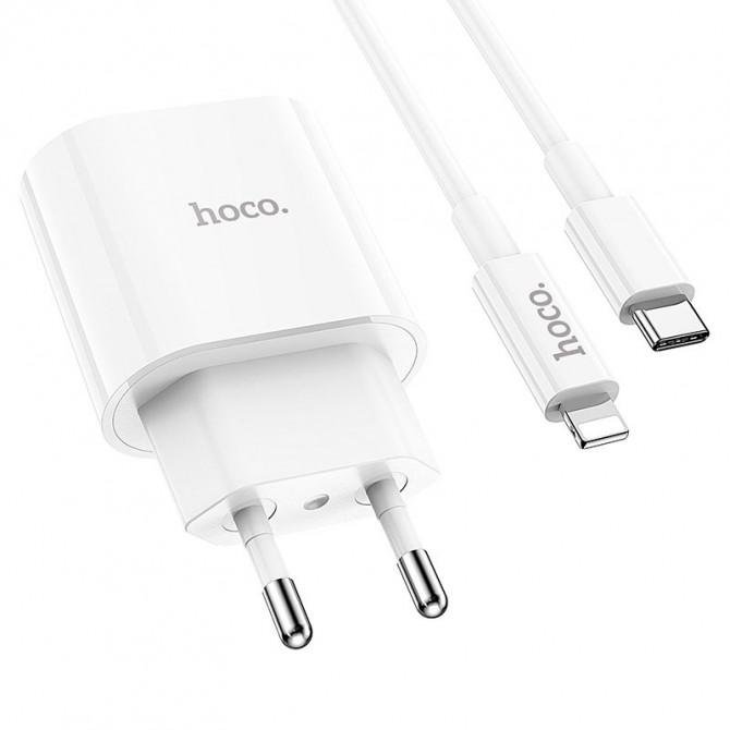 МЗП 1Type-C Hoco C94 PD 20W White + Cable Type-C to Lightning