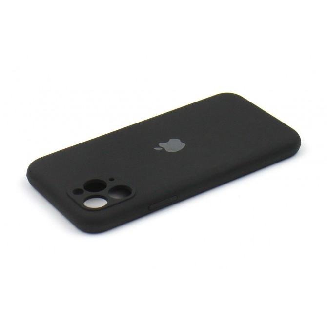 Оригинальный силиконовый чехол для iPhone 11 Pro Черный FULL (with camera protection)-2