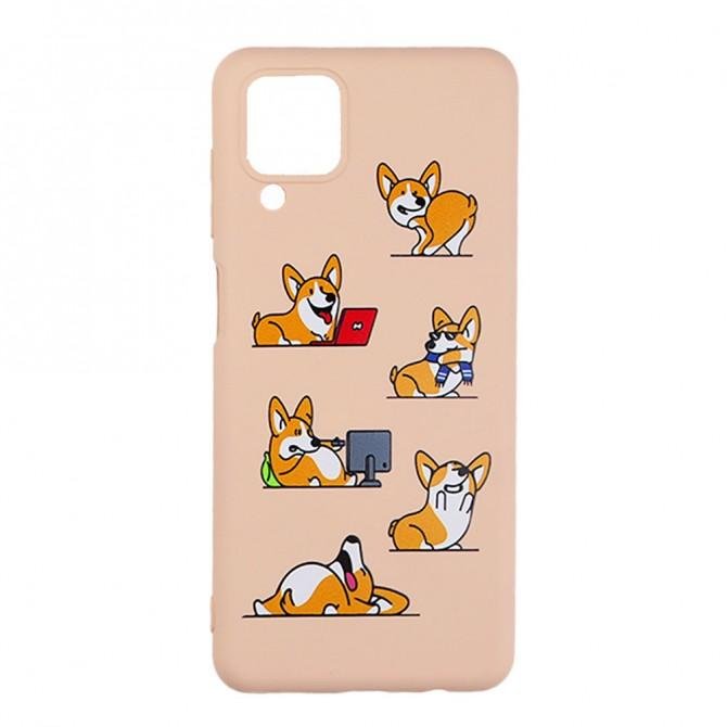 Чохол Funny Animals series для Samsung A125 Galaxy A12 Pink Sand Corgi-1