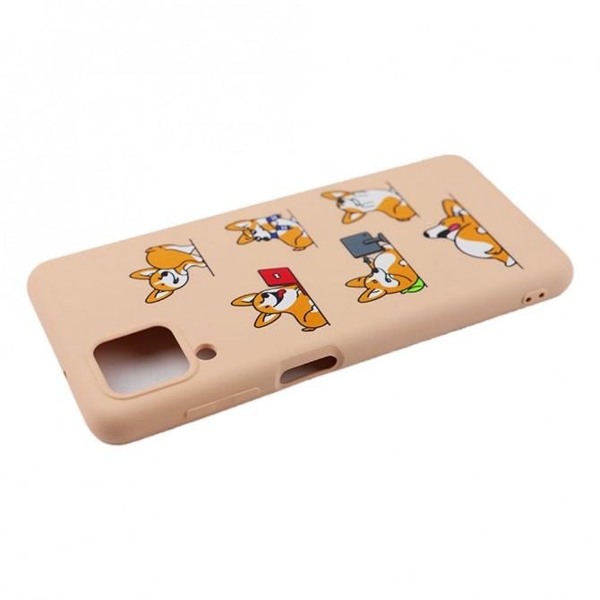 Чохол Funny Animals series для Samsung A125 Galaxy A12 Pink Sand Corgi-3