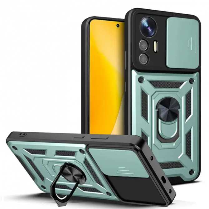 Чохол HONOR Hard Defence Series Xiaomi Redmi Note 12S Green (with Camshield and magnet)-1