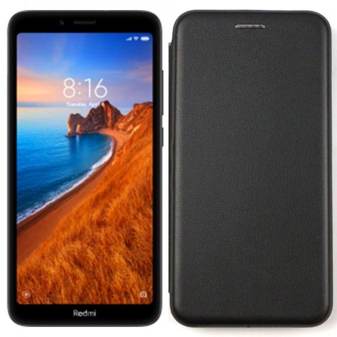 Чехол книжка U-Like Best для Xiaomi Redmi 7a Чёрный