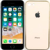 Чехол U-Like Glossy Logo series для iPhone 7/8 Золотой