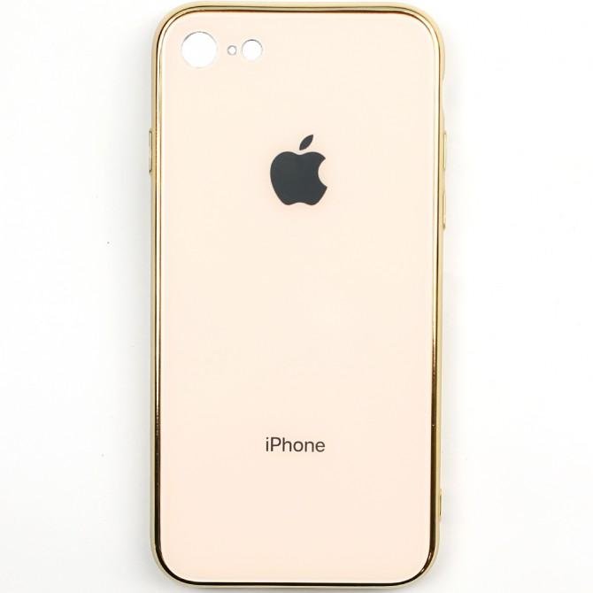 Чохол U-Like Glossy Logo series для iPhone 7/8 Золотий-1