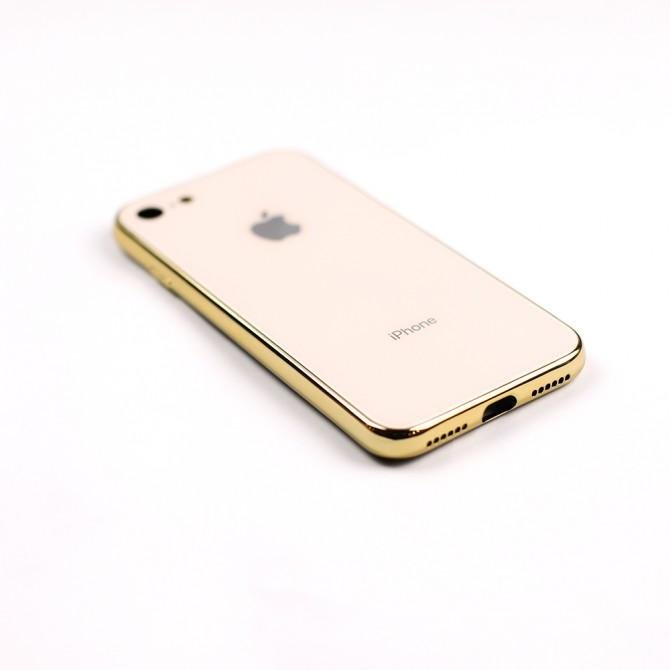 Чохол U-Like Glossy Logo series для iPhone 7/8 Золотий-3