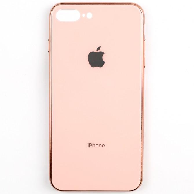 Чехол U-Like Glossy Logo series для iPhone 7/8 Plus Розовый-1