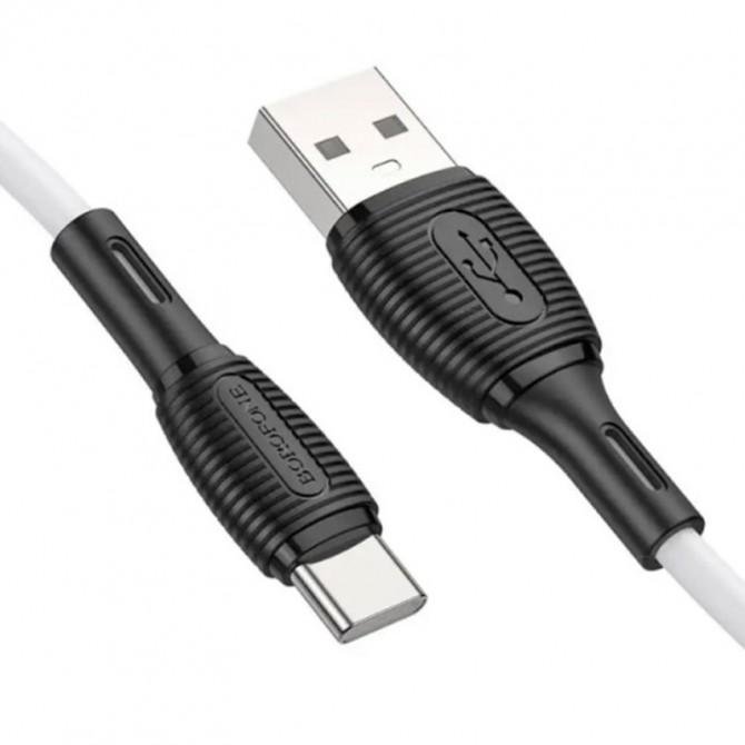 Кабель USB Borofone BX86 Advantage Type-C 3A 1m White
