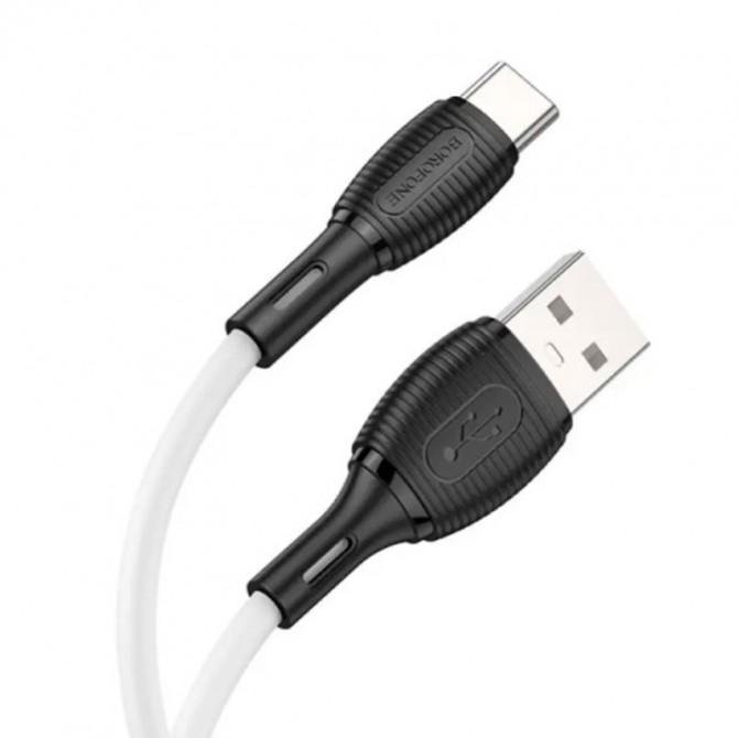 Кабель USB Borofone BX86 Advantage Type-C 3A 1m White-1
