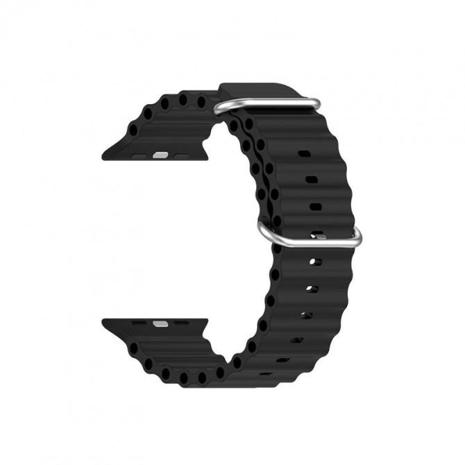 Ремінець для Apple Watch 42/44/45/49mm Hoco WA12 Original Marine Black