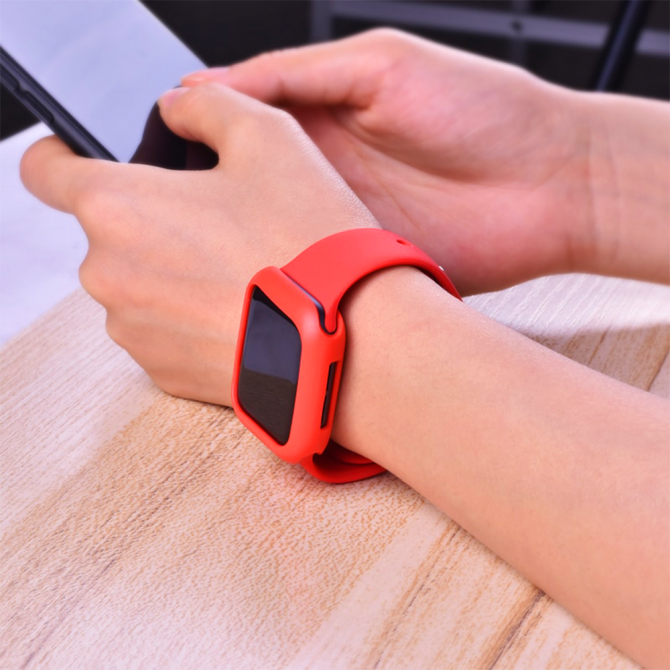 Силіконовий Чохол для Apple Watch 42mm Червоний-3