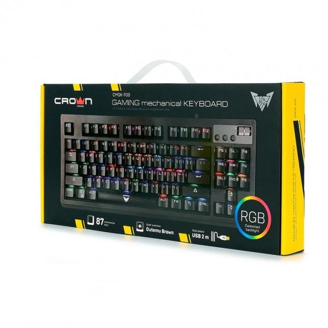Клавіатура Crown Gaming Wired CMGK-900 Black-2