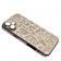 Чехол-накладка кожаный Leopard Print для iPhone 16 White
