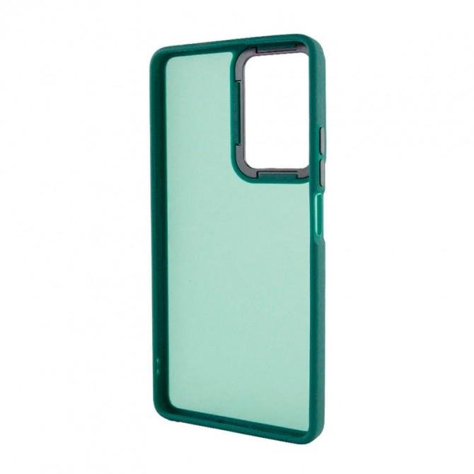 Чехол TPU+PC Lyon Frosted series Oppo A57s/ A57 4G/ A77s Green-1