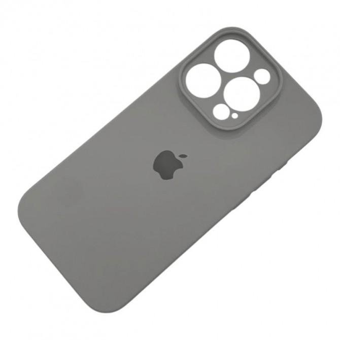 Силиконовый чехол для iPhone 11 Pro Max Темно Серый FULL (SQUARE SHAPE)-1