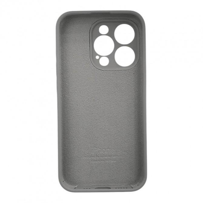 Силиконовый чехол для iPhone 11 Pro Max Темно Серый FULL (SQUARE SHAPE)-2