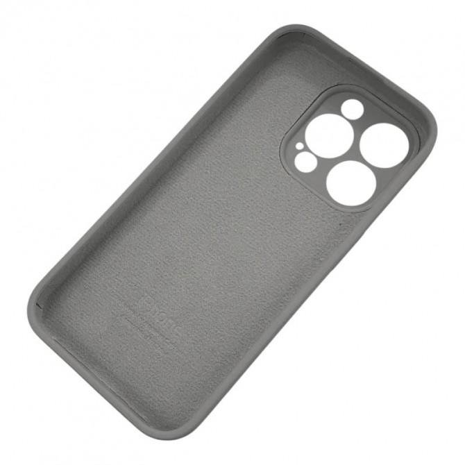 Силиконовый чехол для iPhone 11 Pro Max Темно Серый FULL (SQUARE SHAPE)-3