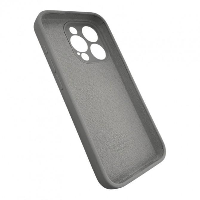 Силиконовый чехол для iPhone 11 Pro Max Темно Серый FULL (SQUARE SHAPE)-4