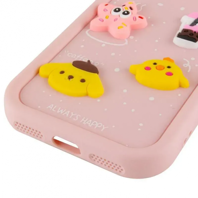 Чeхол TPU Toys Case with Ears для Apple iPhone 15 Pro (6.1") Light Pink-4
