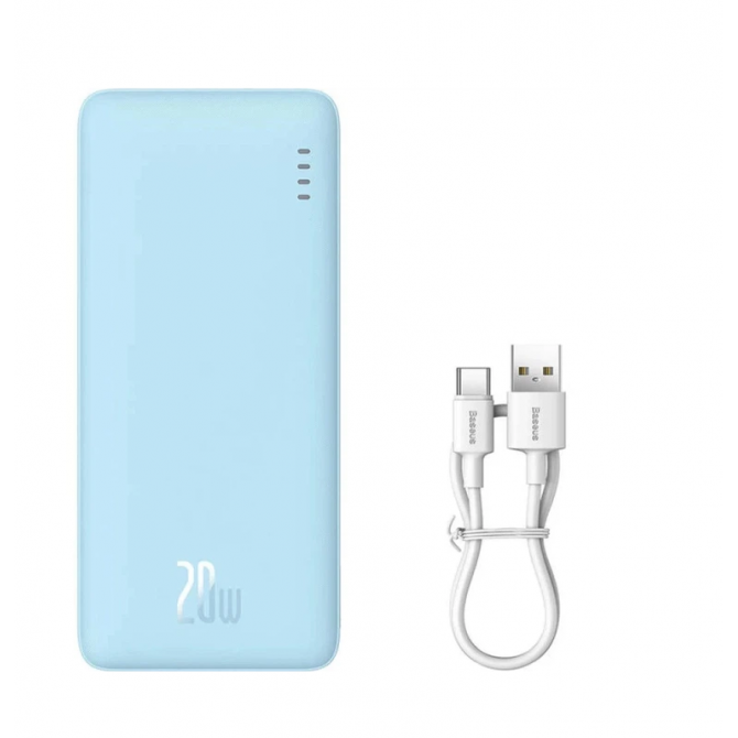 Дополнительная батарея Baseus Airpow Fast Charge (10000mAh) 20W Blue-1