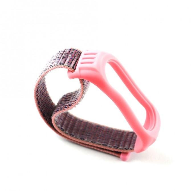 Ремінець для Xiaomi Band 5/6 Nylon design Pink Sand-2