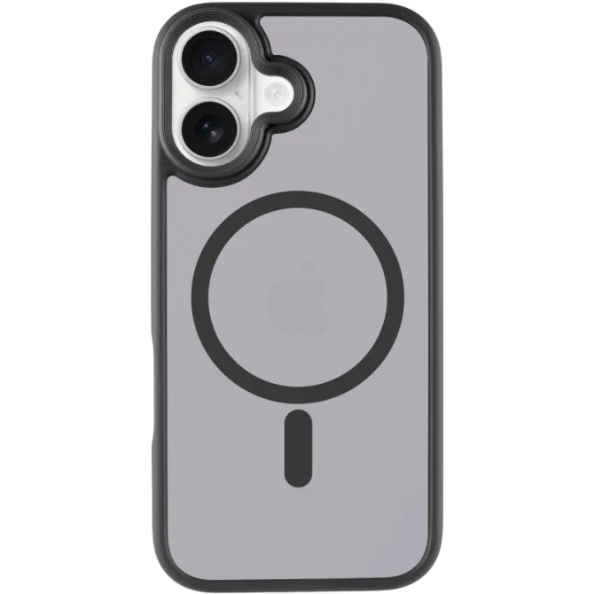 Чехол Matt Soft Frame Case для iPhone 17 Черный