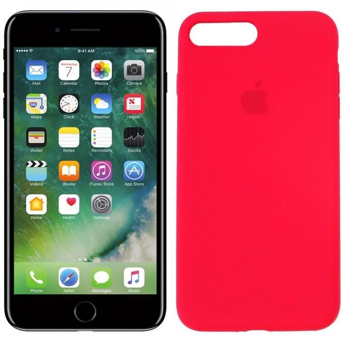 Чохол силіконовий для iPhone 7/8 Plus Темно Вишневий FULL