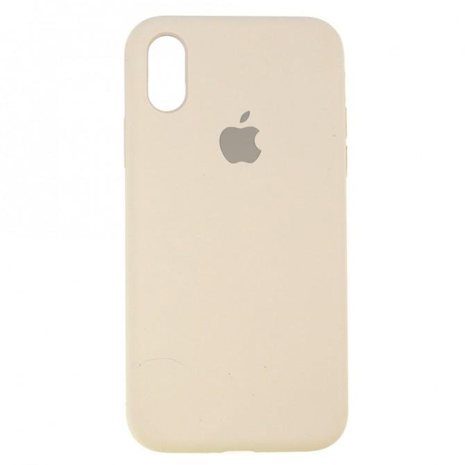 Чехол силиконовый для iPhone X/Xs Пепельно Серый FULL-1