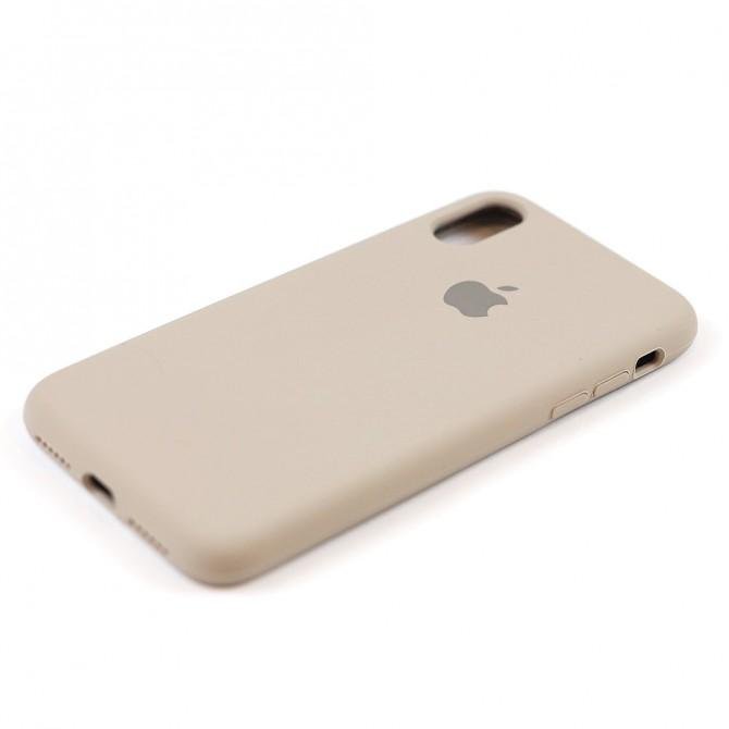 Чехол силиконовый для iPhone X/Xs Пепельно Серый FULL-3