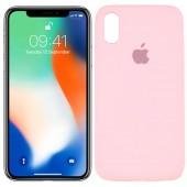 Чехол силиконовый для iPhone X/Xs Розовый FULL