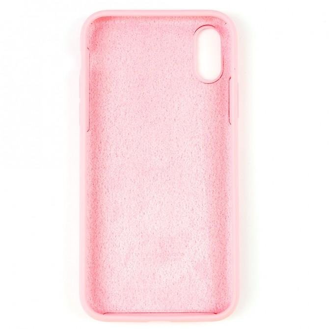 Чехол силиконовый для iPhone X/Xs Розовый FULL-2