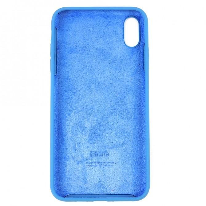 Чехол силиконовый для iPhone Xr Васильковый FULL-2