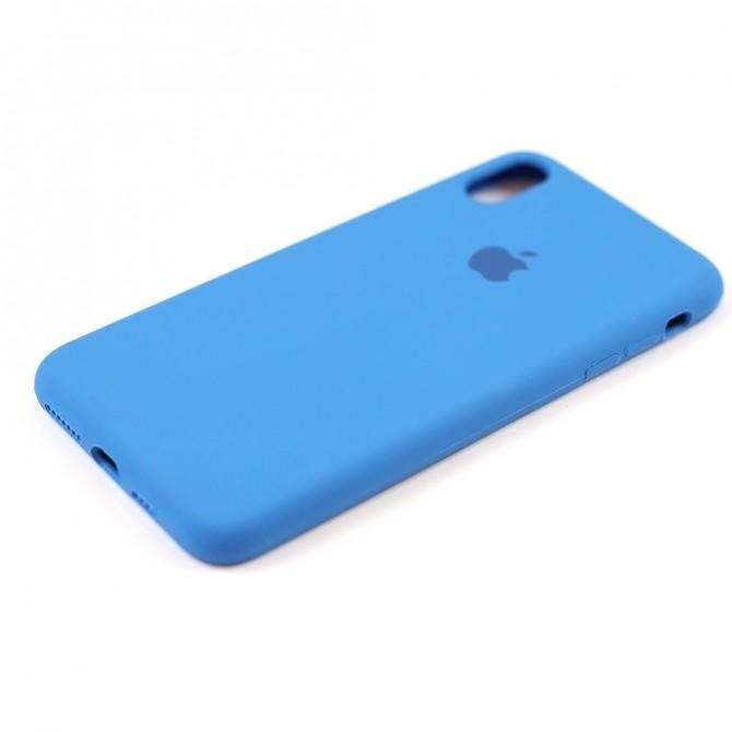 Чехол силиконовый для iPhone Xr Васильковый FULL-3
