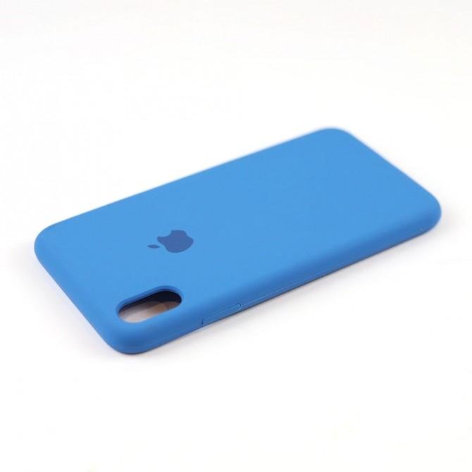 Чехол силиконовый для iPhone Xr Васильковый FULL-4