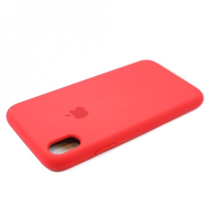 Чехол силиконовый для iPhone Xr Вишневый FULL-4