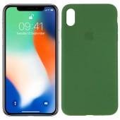 Чехол силиконовый для iPhone Xr Тёмно Зеленый FULL