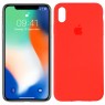 Чехол силиконовый для iPhone Xs Max Красный FULL