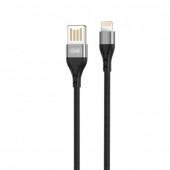 Кабель USB XO NB188 Lightning 2.4A/1m Grey