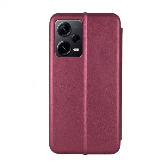 Чехол книжка U-Like Best Xiaomi Redmi Note 12 5G/ Note 12 Pro 5G/ Poco X5 Marsala-1