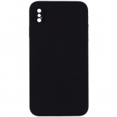 Силіконовий чохол для iPhone X/XS Black FULL (NO LOGO)