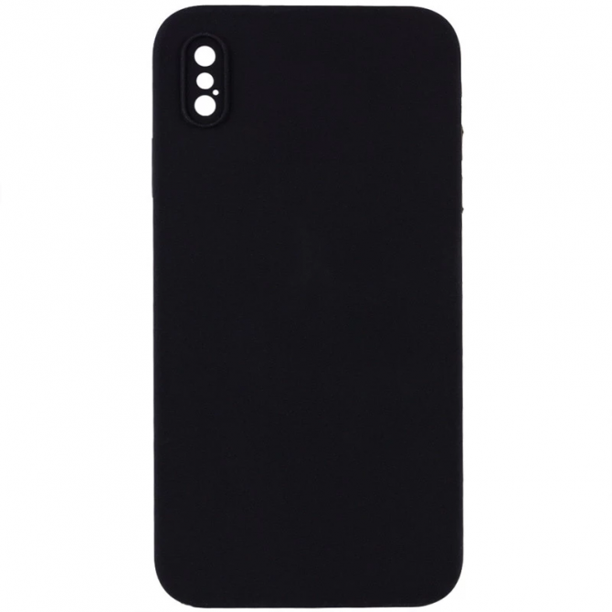 Силіконовий чохол для iPhone X/XS Black FULL (NO LOGO)