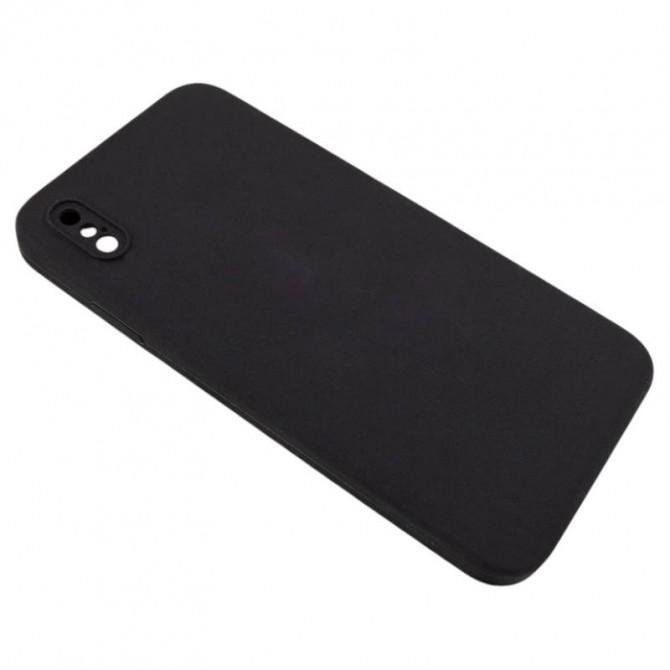Силіконовий чохол для iPhone X/XS Black FULL (NO LOGO)-2