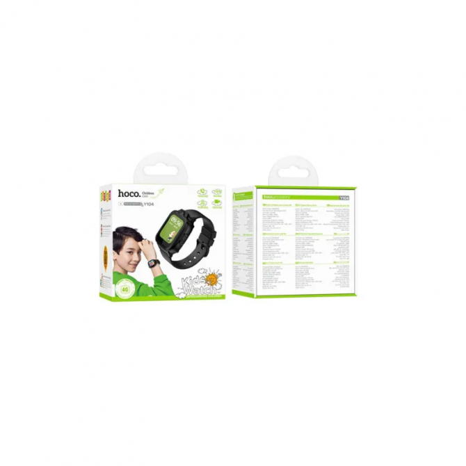 Дитячий розумний годинник HOCO Y104 4G Black-2