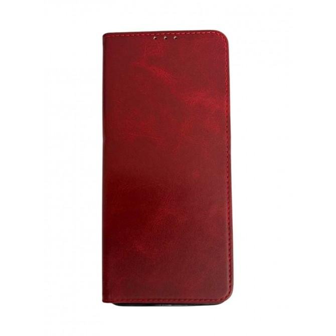 Чехол-книжка Lines Leather for Xiaomi Redmi 14C Red