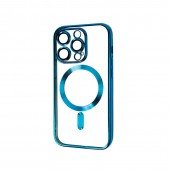 Силиконовый чехол SHINING with MagSafe для iPhone 13 Pro Max Синий Силиконовый чехол SHINING with MagSafe для iPhone 13 Pro Max Синий