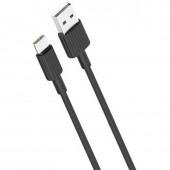 Кабель USB XO NB156 Type-C 2.4A/1m Black
